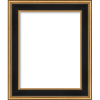 *Click on pic. for Add'l Options* Hudson Collection Picture Frame, Black & Gold 3" Wide, 16x20