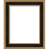 *Click on pic. for Add'l Options* Hudson Collection Picture Frame, Black & Gold 3" Wide, 16x20