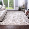 *Click on pic. for Add'l Sizes* Amaryllis Gray Modern Floral Jute Backing Indoor Farmhouse Area Rugs and Runner *Free Shipping on orders over $46*