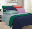 *Click on pic. for Add'l Colors* Brandon Solid Cotton Reversible Breathable Quilt and Sham Set, Full/Queen *Free Shipping*