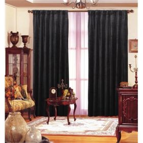 *Click on pic. for Add'l Sizes* Black Velvet Drape Panel *Free Shipping* (Size: 55"x84")