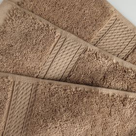 *Click on pic. for Add'l Colors* Egyptian Cotton Plush 6-Piece Solid Washcloth Set *Free Shipping on orders over $46* (Color: Latte)