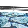 *Click on pic. for Add'l Options* Ocean Waterproof Bathroom Shower Curtain Non-slip Mat Toilet Lid Cover Rug Set *Free Shipping*