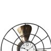 *Click on pic. for Add'l Sizes* Metal Fan Style Table Clock with Pedestal Base, Gold and Bronze *Free Shipping*