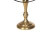 *Click on pic. for Add'l Sizes* Metal Fan Style Table Clock with Pedestal Base, Gold and Bronze *Free Shipping*