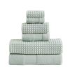 *Click on pic. for Add'l Colors* Porto 6 Piece Dual Tone Towel Set with Jacquard Grid Pattern *Free Shipping*