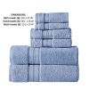 *Click on pic. for Add'l Colors* Bergamo 6 Piece Spun loft Towel Set with Twill Weaving *Free Shipping*