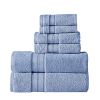 *Click on pic. for Add'l Colors* Bergamo 6 Piece Spun loft Towel Set with Twill Weaving *Free Shipping*