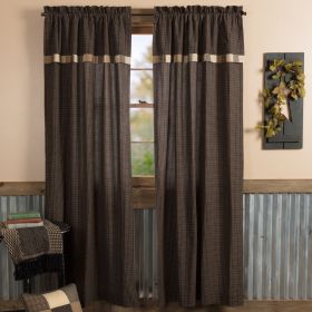 *Click on pic. for Add'l Sizes* Kettle Grove Panel with Attached Valance Block Border Set of 2 *Free Shipping* (Size: 84x40)