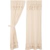 *Click on pic. for Add'l Sizes* Simple Life Flax Natural Ruffled Panel Set of 2 *Free Shipping*