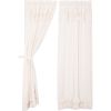 *Click on pic. for Add'l Sizes* Simple Life Flax Antique White Ruffled Panel Set of 2 *Free Shipping*