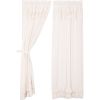 *Click on pic. for Add'l Sizes* Simple Life Flax Antique White Ruffled Panel Set of 2 *Free Shipping*
