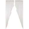 *Click on pic. for Add'l Sizes* White Ruffled Sheer Petticoat Prairie Long Panel Set of 2 *Free Shipping*