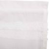 *Click on pic. for Add'l Sizes* White Ruffled Sheer Petticoat Prairie Long Panel Set of 2 *Free Shipping*