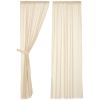 *Click on pic. for Add'l Sizes* Tobacco Cloth Natural Panel Fringed Set of 2 *Free Shipping*