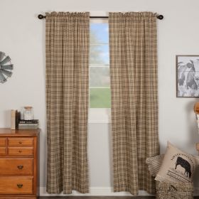 *Click on pic. for Add'l Sizes* Sawyer Mill Charcoal Plaid Panel Set of 2 *Free Shipping* (Size: 84x40)