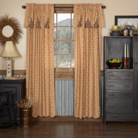 *Click on pic. for Add'l Sizes* Maisie Panel with Attached Scalloped Layered Valance Set of 2 *Free Shipping* (Size: 84x40)