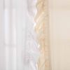 *Click on pic. for Add'l Sizes* Muslin Ruffled Unbleached Natural Panel Set of 2 *Free Shipping*