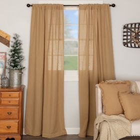 *Click on pic. for Add'l Sizes* Burlap Natural Panel Set of 2 *Free Shipping* (Size: 84x40)