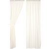 *Click on pic. for Add'l Sizes* Tobacco Cloth Antique White Panel Fringed Set of 2 *Free Shipping*
