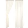*Click on pic. for Add'l Sizes* Tobacco Cloth Antique White Panel Fringed Set of 2 *Free Shipping*