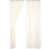 *Click on pic. for Add'l Sizes* Tobacco Cloth Antique White Panel Fringed Set of 2 *Free Shipping*