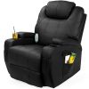 *Click on pic. for Add'l Colors* Swivel Heat & Massage Recliner Chair 5 Modes Remote Control *Free Shipping*