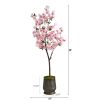 *Click on pic. for Add'l Planter Options* 5.5â€™ Cherry Blossom Artificial Tree