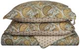 *Click on pic. for Add'l Colors* Reversible Morrocan Paisley Cotton Quilt Set, Full/Queen *Free Shipping*