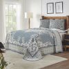 *Click on pic. for Add'l Colors* Textured Medallion Oversized Bedspread Set in Jacquard-Weave, Full *Free Shipping*