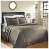 *Click on pic. for Add'l Colors* Cotton Jacquard Matelasse Scalloped Geometric Fret Bedspread Set, Full *Free Shipping*