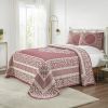 *Click on pic. for Add'l Colors* Jacquard-Weave Textured Medallion Oversized Bedspread Set, Full *Free Shipping*