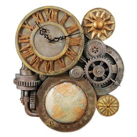 *Click on pic. for Add'l Sizes* Gears of Time Sculptural Wall Clock (Size: medium)