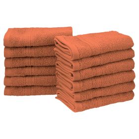 *Click on pic. for Add'l Colors* Eco-Friendly Ring-Spun Cotton 12-Piece Washcloth Set *Free Shipping on orders over $46* (Color: Copper)