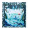 *Click on pic. for Add'l Options* Ocean Waterproof Bathroom Shower Curtain Non-slip Mat Toilet Lid Cover Rug Set *Free Shipping*