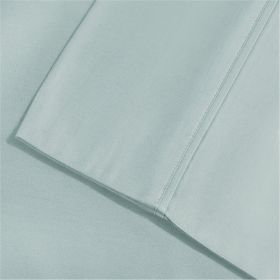 *Click on pic. for Add'l Colors & Sizes* 1500-Thread Count Cotton and Polyester Blend Wrinkle-Free Deep Pocket Solid Bed Sheet Set *Free Shipping* (Size/Color: Full/Light Blue)