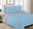 *Click on pic. for Add'l Colors* Brandon Solid Cotton Reversible Breathable Quilt and Sham Set, Full/Queen *Free Shipping*