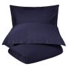 *Click on pic. for Add'l Colors* 300-Thread Count Cotton Percale Solid Duvet Cover Set, Full/Queen *Free Shipping*