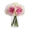 *Click on pic. for Add'l Choices* 11” Peony Bouquet Artificial Arrangement