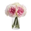 *Click on pic. for Add'l Choices* 11â€ Peony Bouquet Artificial Arrangement