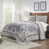 *Click on pic. for Add'l Colors* Textured Medallion Oversized Bedspread Set in Jacquard-Weave, Queen *Free Shipping*