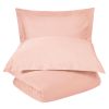 *Click on pic. for Add'l Colors* 300-Thread Count Cotton Percale Solid Duvet Cover Set, California King *Free Shipping*