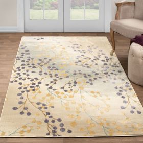 *Click on pic. for Add'l Sizes* Adsila Iridescent Floral Modern Area Rugs and Runner, Violet *Free Shipping* (Size: 5' x 8')