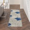 *Click on pic. for Add'l Sizes* Ivory and Navy Indoor Outdoor Area Rug