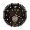 *Click on pic. for Add'l Sizes* Vintage Look Black Wall Clock