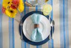 *Click on pic. for Add'l Sizes* Sailor Stripe Tablecloth